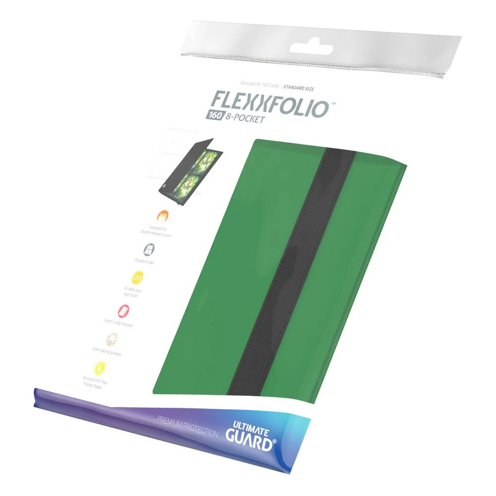 Ultimate Guard Flexxfolio (160 double-sleeved cards) 8-Pocket 70 x 97 mm - Green